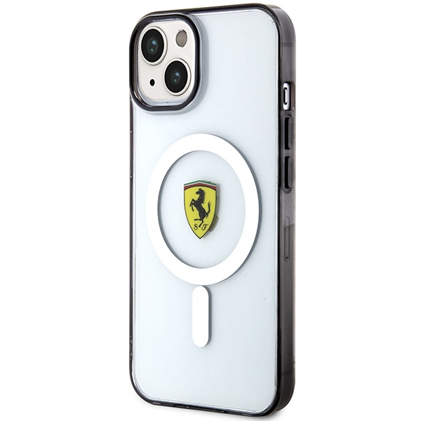Etui Ferrari FEHMP14SURKT iPhone 14 6,1" przezroczysty/transparent hardcase Outline Magsafe Case