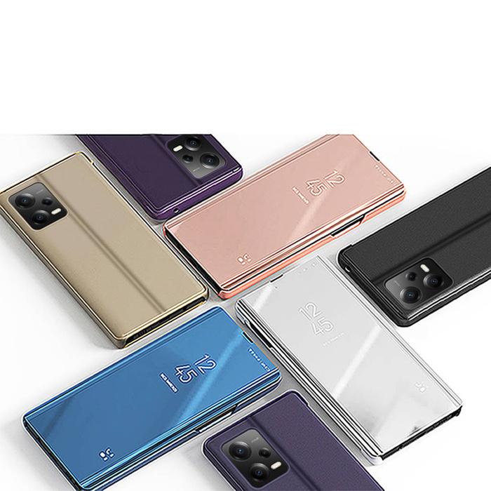 Etui Clear View Case etui do Xiaomi Redmi Note 12 5G / Poco X5 5G pokrowiec z klapką różowe Case