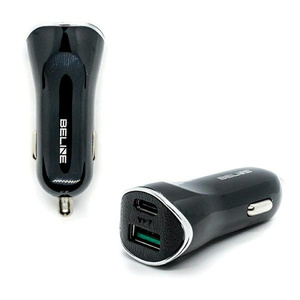 Beline Ład. sam. 1xUSB i 1xUSB-C 5A 30Wczarny/black (only head)