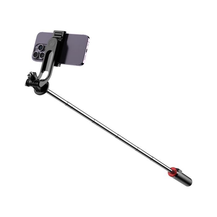 Selfie stick teleskopowy Statyw Wozinsky 1.3m z uchwytem na telefon Czarny