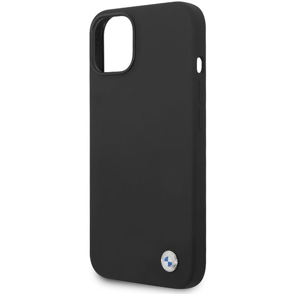 Etui Bmw Bmhcp15ssilbk Iphone 15 / 14 / 13 6.1" Czarny/black Hardcase Silicone Metal Logo Case