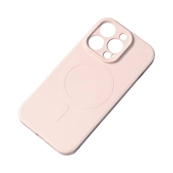 Etui Silikonowe etui kompatybilne z MagSafe do iPhone 15 Pro Max  Silicone Case - różowe Case