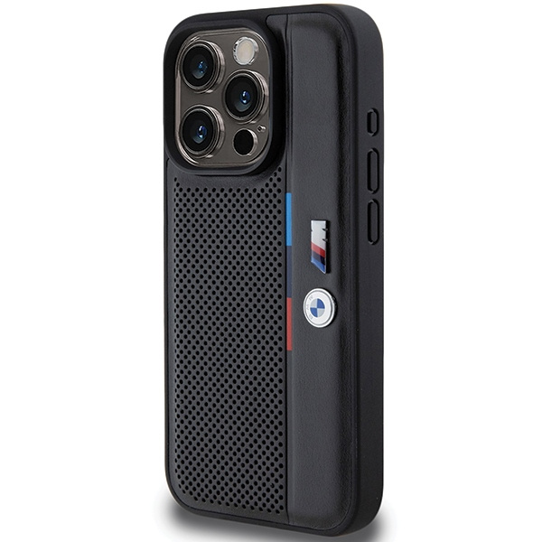 Etui Bmw Bmhcp15x23pupvk Iphone 15 Pro Max 6.7" Czarny/black Hardcase Perforated Tricolor Line Case
