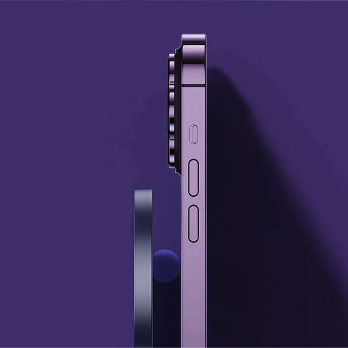 Baseus Simple Mini3 ładowarka magnetyczna MagSafe Qi 15W fioletowa 