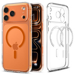 ETUI SPIGEN IPHONE 17 PRO MAX ULTRA HYBRID MAG MAGSAFE CLEAR/ORANGE