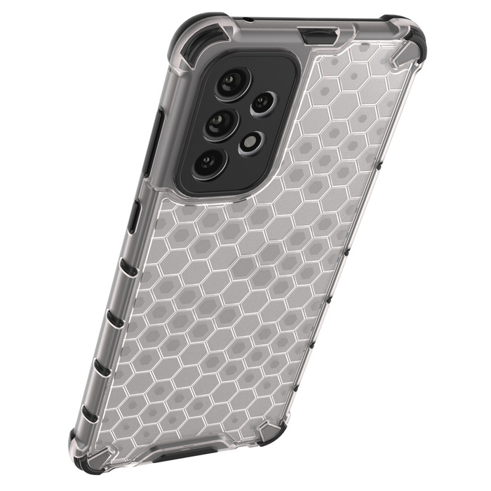 ETUI Honeycomb etui pancerny pokrowiec z żelową ramką Samsung Galaxy A73 przezroczysty CASE