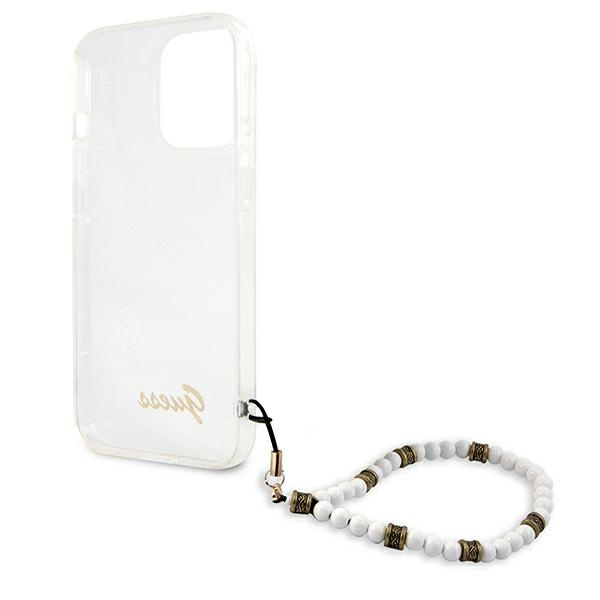 Etui GUESS Apple iPhone 13 13 Pro White Pearl Bezbarwny Hardcase