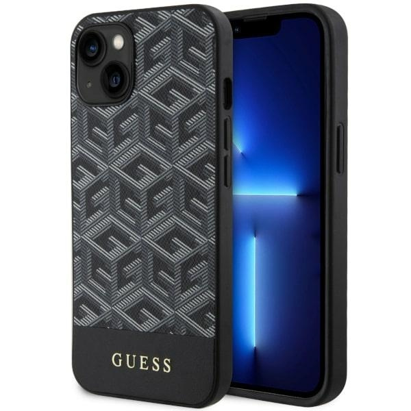 Etui Guess GUHMP14SHGCFSEK iPhone 14 6.1" czarny/black hardcase GCube Stripes MagSafe Case