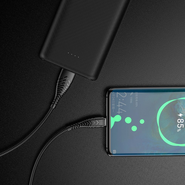 Kabel USB A do Typ C VEGER 2,4A V104 1,2 m czarny