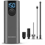 Elektryczna pompka rowerowa Rockbros 42720001001 z wyświetlaczem LED + kabel USB-C - USB-A - czarna
