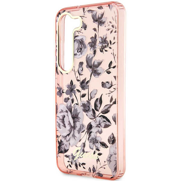 Etui Guess GUHCS23MHCFWSP S23 Plus S916 różowy/pink hardcase Flower Collection Case