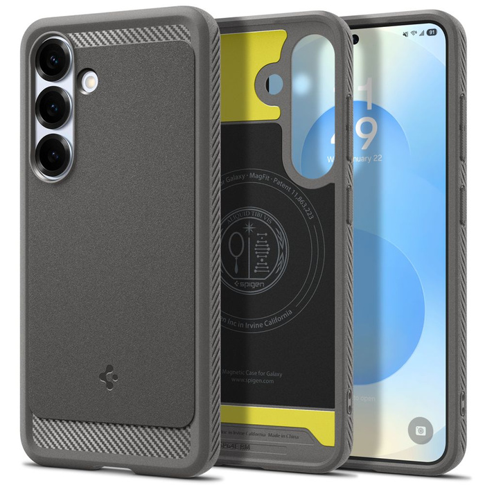 Etui SPIGEN RUGGED ARMOR MAG MAGSAFE GALAXY S25 MARBLE GREY