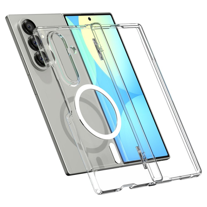 ETUI SPIGEN SAMSUNG GALAXY Z FOLD 7 ULTRA HYBRID PRO MAG MAGSAFE PRZEZROCZYSTE BIAŁE