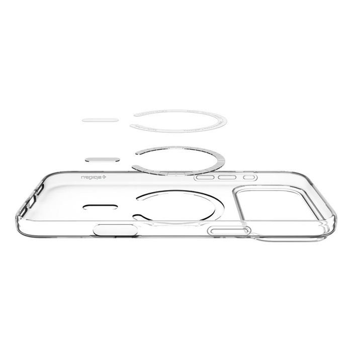 ETUI SPIGEN IPHONE 17 PRO MAX LIQUID CRYSTAL MAG MAGSAFE CLEAR/WHITE