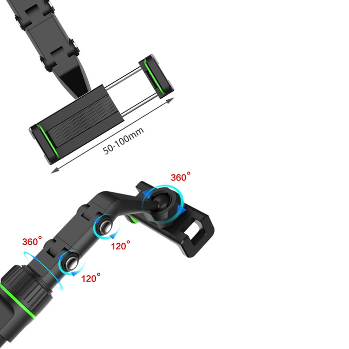 Regulowany uchwyt na lusterko wsteczne samochodu do smartfona