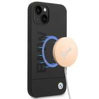 Etui BMW BMHMP14MSLBLBK iPhone 14 Plus 6,7" czarny/black hardcase Silicone Signature Logo Magsafe