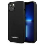 Etui KARL LAGERFELD Apple iPhone 13 Silicone Plaque Czarny Hardcase