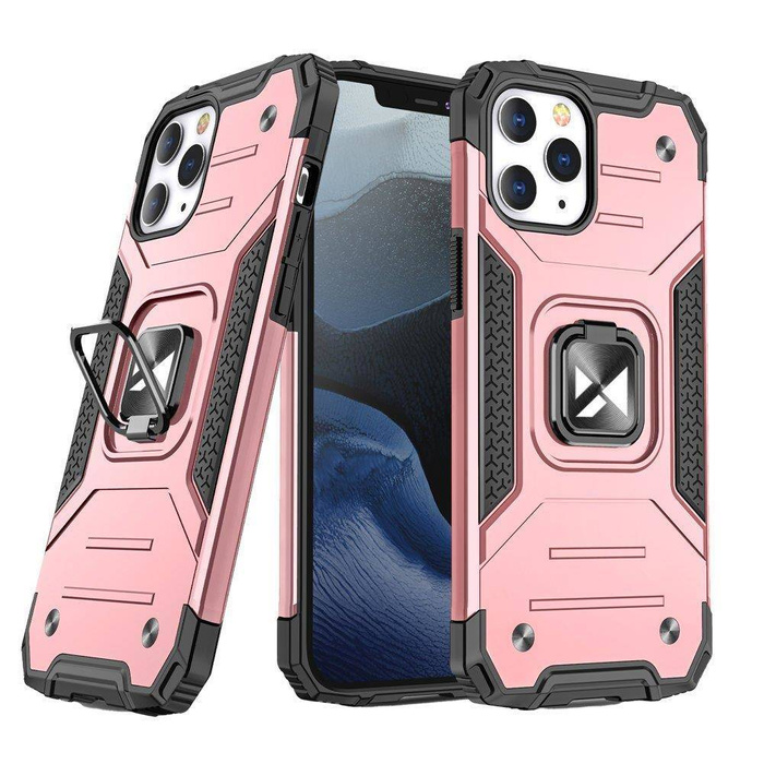 Etui Wozinsky Ring Armor etui iPhone 14 Pro pancerny pokrowiec uchwyt magnetyczny ring złote Case