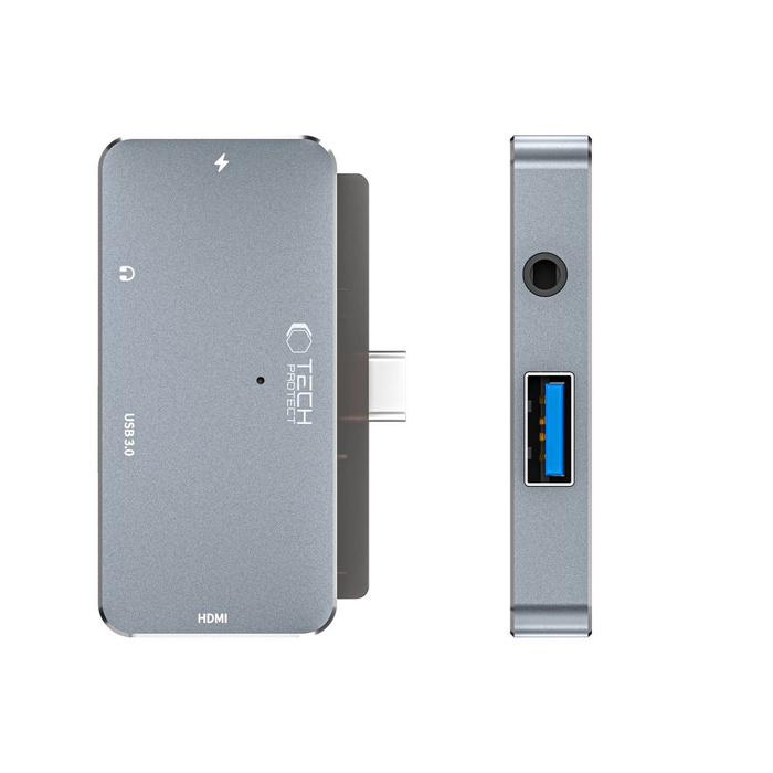 TECH-PROTECT V6-HUB ADAPTER 4IN1 GREY