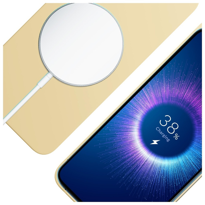 Etui 3MK Hardy MagSilicone do Apple      iPhone 15 Plus żółty