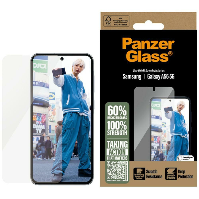 Szkło hartowane PanzerGlass Ultra-Wide    Fit do Samsung Galaxy A56 5G