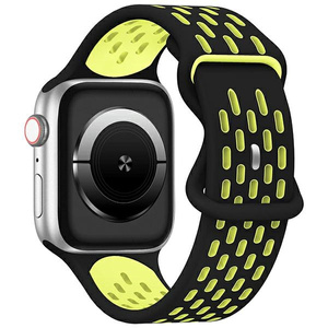 Beline pasek Apple Watch New SportSilicone 38/40/41mm czarno-żółty black/yellow box