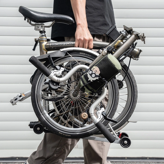 Torba na butelkę Rockbros turystyczna z paskiem na ramię 1l - zielona