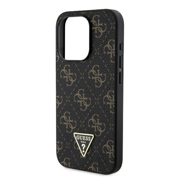 Etui Guess iPhone 16 Pro Max 6.9" czarny/black hardcase New 4G Triangle