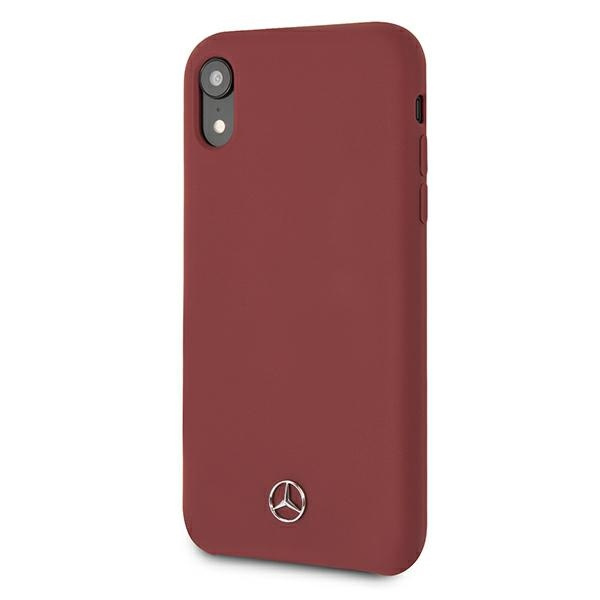 Etui MERCEDES Apple iPhone Xr Silicone Line Czerwony Hardcase