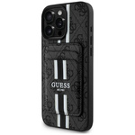 Etui Guess 4G Stripes z portfelem         Magsafe do iPhone 16 Pro Max czarny