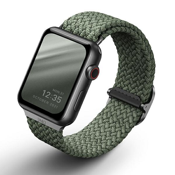 UNIQ pasek Aspen Apple Watch 40/38/41mm Braided zielony/cypress green