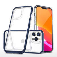 Etui Clear 3in1 etui iPhone 14 Pro silikonowy pokrowiec z ramką niebieskie Case
