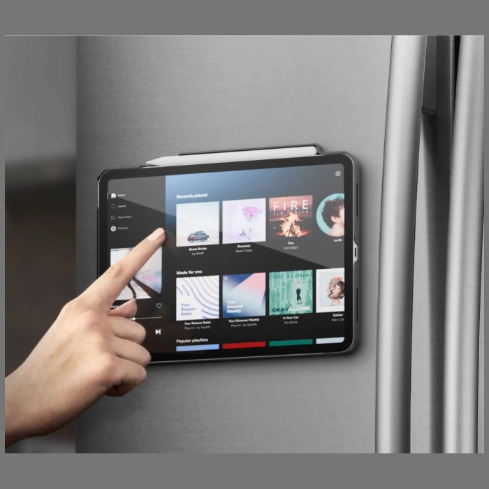 Etui UNIQ Rovus Snapmount Magnetic 360   Rotating Detachable do iPad 11" A16 (2025) / iPad 10.9" 10 gen. (2022) szary