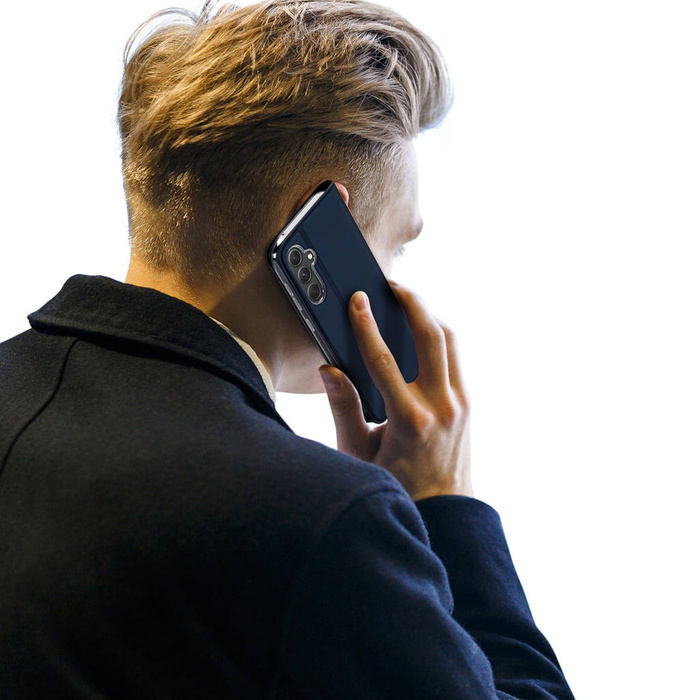 Etui portfel z podstawką do Samsung Galaxy S23 FE Dux Ducis Skin Pro - niebieskie