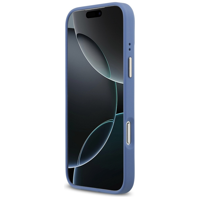 Etui Guess 4G PU Classic Logo MagSafe do iPhone 17 Pro Max niebieski