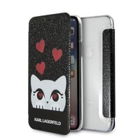 Etui KARL LAGERFELD Apple iPhone X Book Valentine Czarny Case