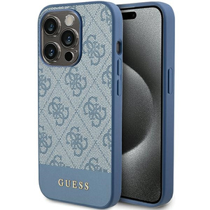 Etui Guess GUHCP15XG4GLBL iPhone 15 Pro Max 6.7" niebieski/blue hardcase 4G Stripe Collection Case