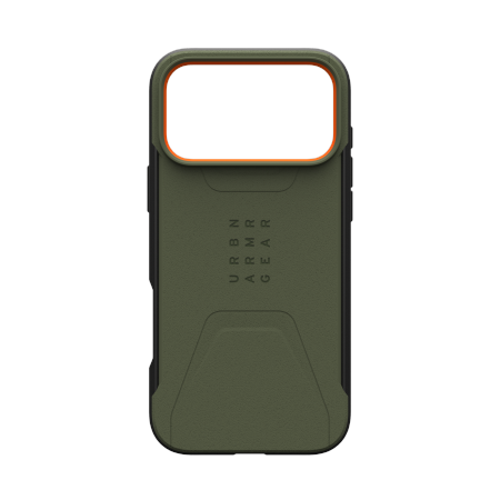 UAG Civilian MagSafe - etui do iPhone 17 Pro Max kompatybilne z MagSafe (olive/orange)
