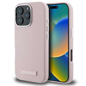 Etui Karl Lagerfeld iPhone 16 Pro 6.3" różowy/pink hardcase FW Metal Plate MagSafe