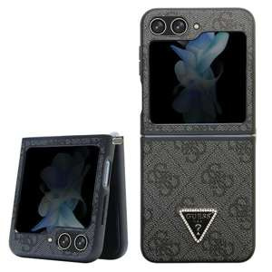 Etui Guess GUHCZF5P4TDPK F731 Galaxy Z Flip5 czarny/black hardcase Leather 4G Diamond Triangle Case