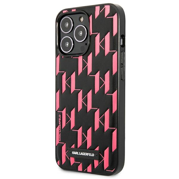 Karl Lagerfeld KLHCP13LMNMP1P iPhone 13 Pro 6,1" hardcase różowy/pink Monogram Plaque