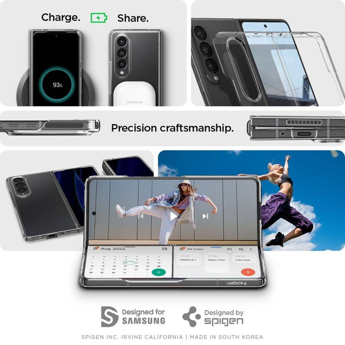 Etui Spigen Airskin Galaxy Z Fold 4 Crystal Clear