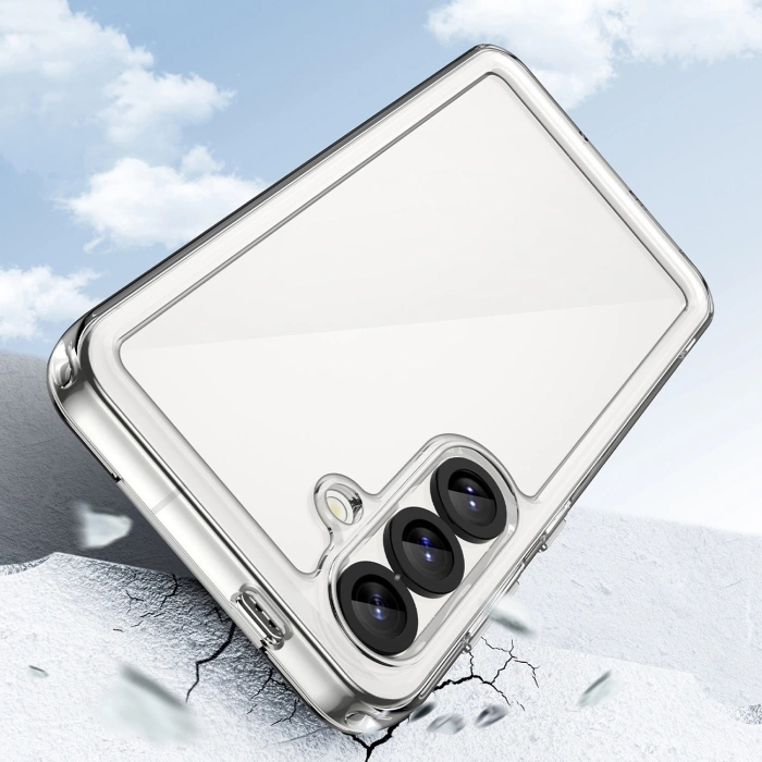 Etui Outer Space Case z żelową ramką na Samsung Galaxy M06 5G - przezroczyste