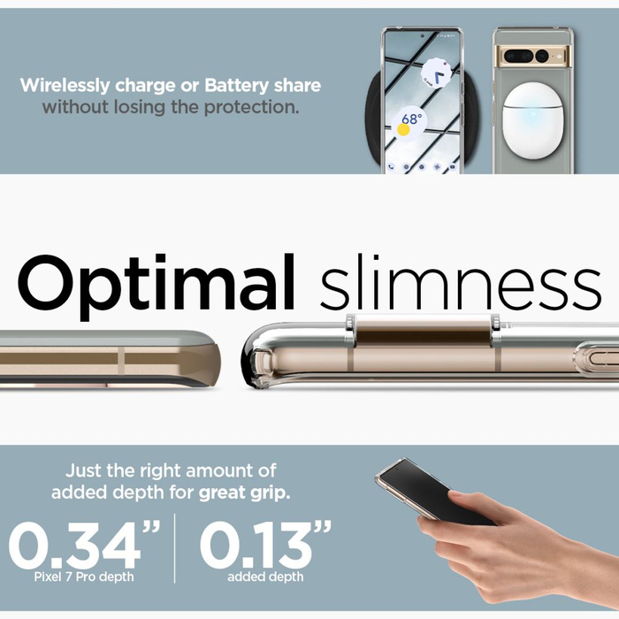 Etui Spigen Ultra Hybrid Google Pixel 7 Pro Etui Crystal Clear