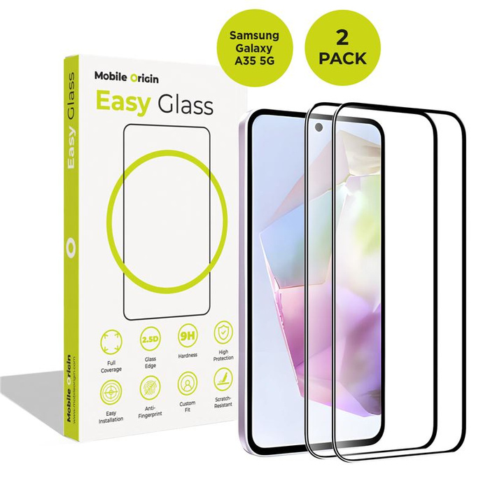 Szkło hydrofobowe Mobile Origin Samsung Galaxy A35 5G EasyGlass 2 szt