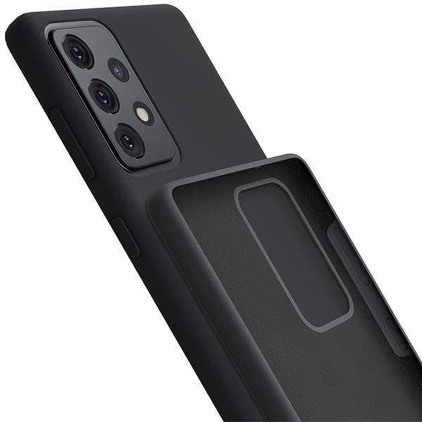 Etui 3MK Silicone Case Samsung Galaxy A52 4g/5g A52s 5g Czarny/black Case