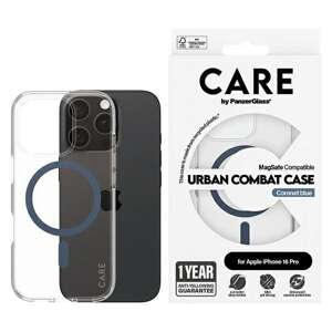 Etui CARE by PanzerGlass Flagship Case iPhone 16 Pro 6,3" niebieski/blue MagSafe 1366