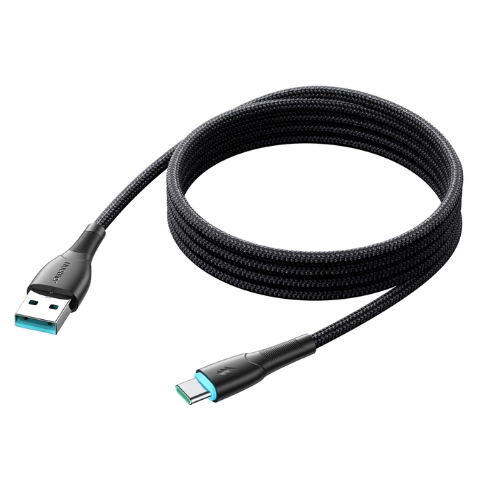 Kabel Joyroom Starry Series SA32-AC3 3A USB-A / USB-C 1m - czarny