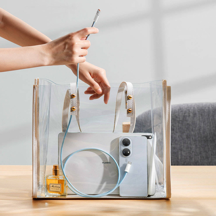 Baseus Dynamic Series kabel USB - USB Typ C 100W 1m biały (CALD000602)