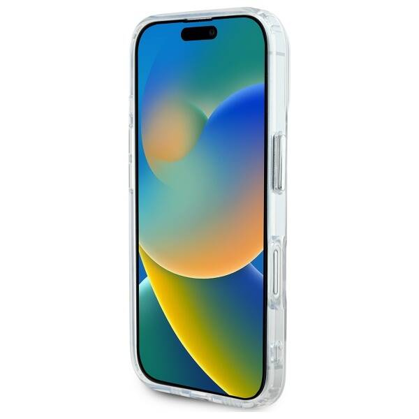 Etui Karl Lagerfeld iPhone 16 6.1" biały/white hardcase IML Metal Karl Head MagSafe